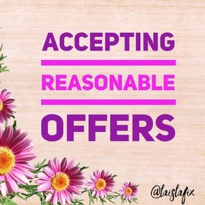 Reasonable offers are considered!